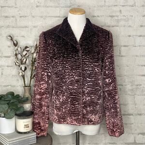 🆑 CLEARANCE | Kate Hill | Dusty Violet Purple Faux Fur Blazer Jacket